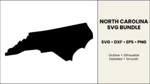 North Carolina SVG Bundle, Cut Files for Cricut & Silhouette, DXF EPS PNG