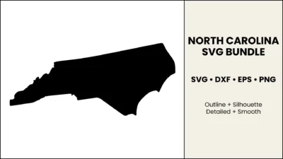 North Carolina SVG Bundle, Cut Files for Cricut & Silhouette, DXF EPS PNG