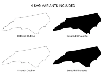 North Carolina SVG Bundle, Cut Files for Cricut & Silhouette, DXF EPS PNG