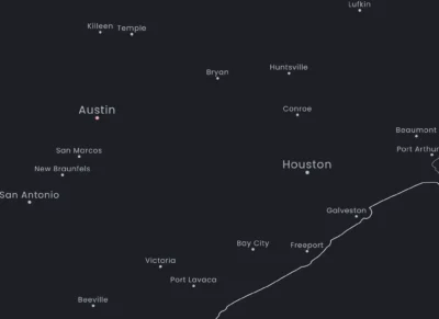 usa-cities-map-printable-dark-version-zoom-austin-houston USA Cities Map Printable, Labeled Cities & State Capitals, Light & Dark Styles