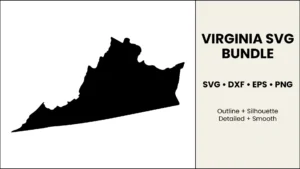 Virginia SVG Bundle, Cut Files for Cricut & Silhouette, DXF EPS PNG