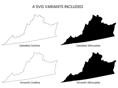 Virginia SVG Bundle, Cut Files for Cricut & Silhouette, DXF EPS PNG