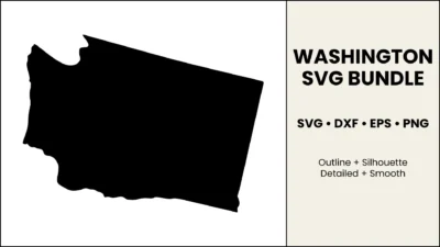 Washington SVG Bundle, Cut Files for Cricut & Silhouette, DXF EPS PNG