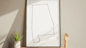 alabama-blank-outline-map-printable-study-table-frame Alabama Blank Outline Map Printable, State Outline, JPG PDF PNG