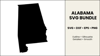 alabama-svg-bundle-hero Alabama SVG Bundle, State Cut Files, SVG DXF EPS PNG