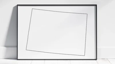 Colorado Blank Outline Map Printable, State Outline, JPG PDF PNG
