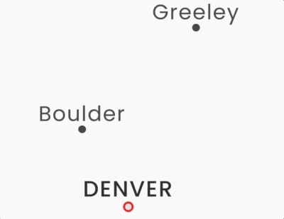 Colorado Cities Map Printable, Labeled City Map, Light & Dark Styles