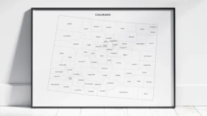 Colorado Counties Map Printable, Blank & Labeled