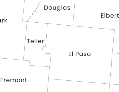 Colorado Counties Map Printable, Blank & Labeled