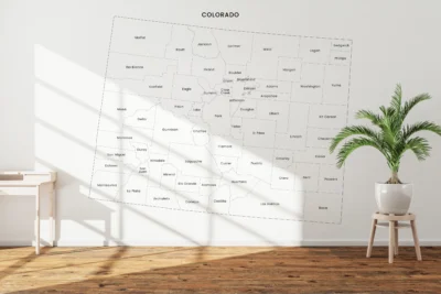Colorado Counties Map Printable, Blank & Labeled
