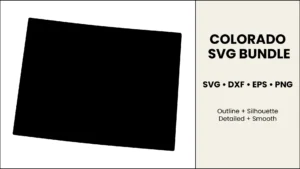 Colorado SVG Bundle, State Cut Files, SVG DXF EPS PNG