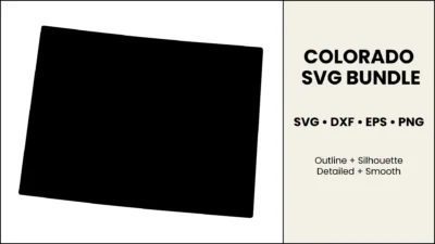 Colorado SVG Bundle, State Cut Files, SVG DXF EPS PNG