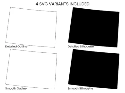 Colorado SVG Bundle, State Cut Files, SVG DXF EPS PNG
