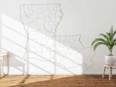 louisiana-parishes-map-printable-blank-wall Louisiana Parishes Map Printable, Blank & Labeled