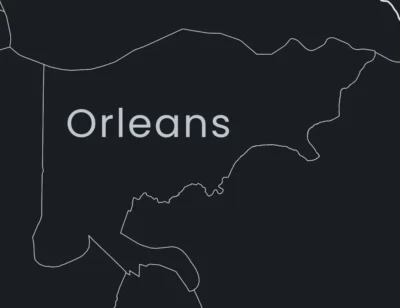 Louisiana Parishes Map Printable, Labeled Parish Map, Light & Dark Styles