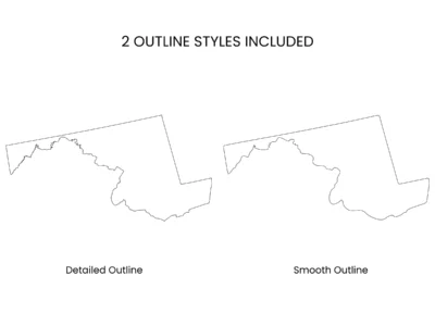 maryland-blank-outline-map-printable-included-outline-styles-info Maryland Blank Outline Map Printable, State Outline, JPG PDF PNG