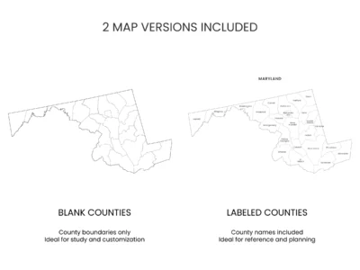 maryland-counties-map-printable-blank-labeled-included-map-versions-info Maryland Counties Map Printable, Blank & Labeled