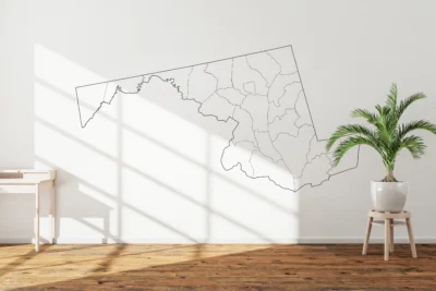 maryland-counties-map-printable-blank-wall Maryland Counties Map Printable, Blank & Labeled