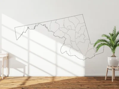 Maryland Counties Map Printable, Blank & Labeled