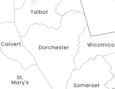 maryland-counties-map-printable-labeled-zoom-detail Maryland Counties Map Printable, Blank & Labeled
