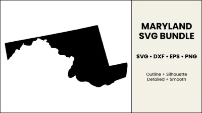 Maryland SVG Bundle, State Cut Files, SVG DXF EPS PNG