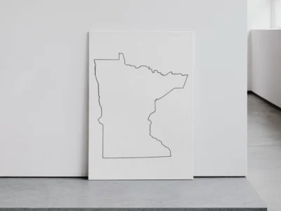 minnesota-blank-outline-map-printable-clean-frame Minnesota Blank Outline Map Printable, State Outline, JPG PDF PNG