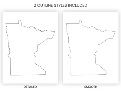 minnesota-blank-outline-map-printable-included-outline-styles-info Minnesota Blank Outline Map Printable, State Outline, JPG PDF PNG