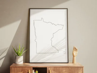 minnesota-blank-outline-map-printable-study-table-frame Minnesota Blank Outline Map Printable, State Outline, JPG PDF PNG