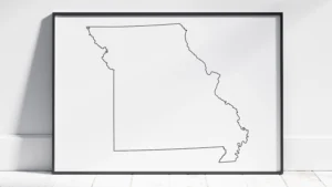 missouri-blank-outline-map-printable-black-frame Missouri Blank Outline Map Printable, State Outline, JPG PDF PNG
