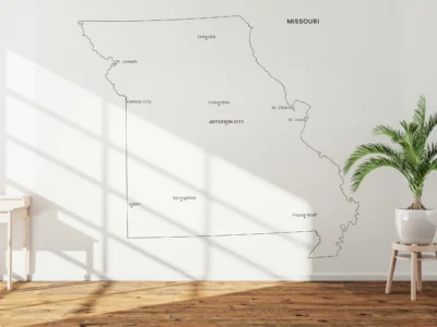 missouri-cities-map-printable-light-wall Missouri Cities Map Printable, Labeled City Map, Light & Dark Styles
