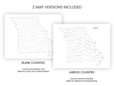 missouri-counties-map-printable-blank-labeled-included-map-versions-info Missouri Counties Map Printable, Blank & Labeled