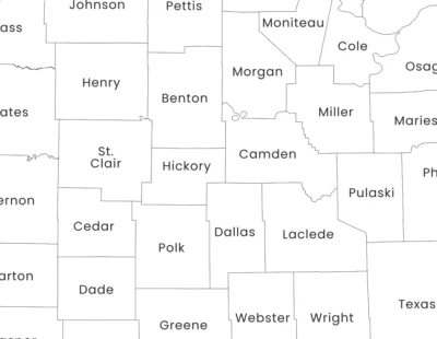 missouri-counties-map-printable-zoom-detail Missouri Counties Map Printable, Blank & Labeled