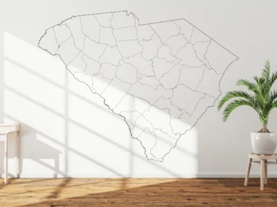 South Carolina Counties Map Printable, Blank & Labeled