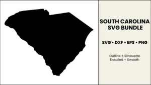 South Carolina SVG Bundle, State Cut Files, SVG DXF EPS PNG