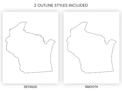 wisconsin-blank-outline-map-printable-included-outline-styles-info Wisconsin Blank Outline Map Printable, State Outline, JPG PDF PNG