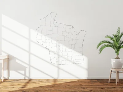 wisconsin-counties-map-printable-blank-wall Wisconsin Counties Map Printable, Blank & Labeled