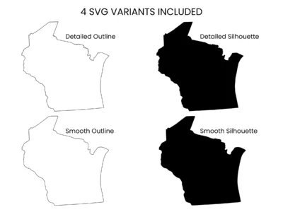 wisconsin-svg-bundle-included-svg-variants-info Wisconsin SVG Bundle, State Cut Files, SVG DXF EPS PNG