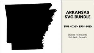 Arkansas SVG Bundle, State Cut Files, SVG DXF EPS PNG
