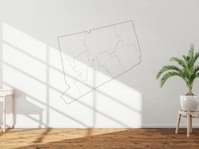 Connecticut Planning Regions Map Printable, Blank & Labeled
