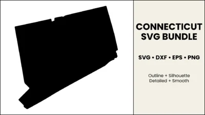 Connecticut SVG Bundle, State Cut Files, SVG DXF EPS PNG