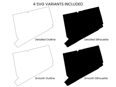 Connecticut SVG Bundle, State Cut Files, SVG DXF EPS PNG