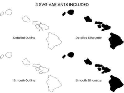 hawaii-svg-bundle-cut-file-included-svg-file-variants-info Hawaii SVG Bundle, State Cut Files, SVG DXF EPS PNG