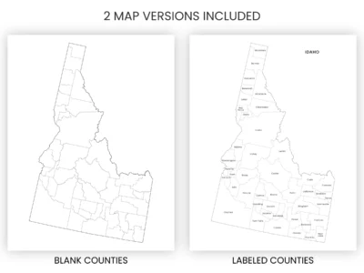 idaho-counties-map-printable-blank-labeled-included-map-versions-info Idaho Counties Map Printable, Blank & Labeled