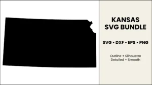 Kansas SVG Bundle, State Cut Files, SVG DXF EPS PNG