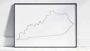 kentucky-blank-outline-map-printable-black-frame Kentucky Blank Outline Map Printable, State Outline, JPG PDF PNG