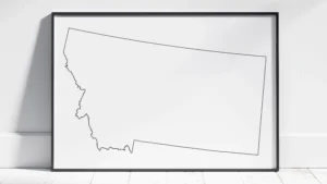 montana-blank-outline-map-printable-black-frame Montana Blank Outline Map Printable, State Outline, JPG PDF PNG