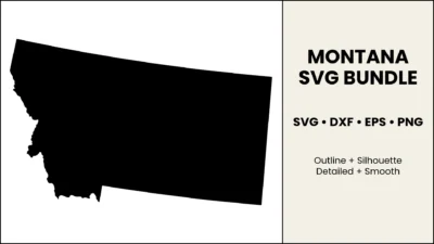 Montana SVG Bundle, State Cut Files, SVG DXF EPS PNG