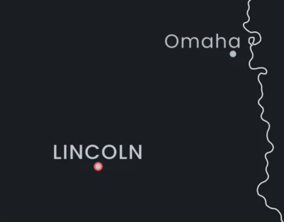 Nebraska Cities Map Printable, Labeled City Map, Light & Dark Styles