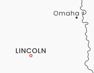 Nebraska Cities Map Printable, Labeled City Map, Light & Dark Styles