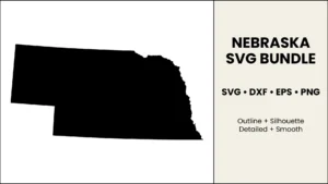 Nebraska SVG Bundle, State Cut Files, SVG DXF EPS PNG
